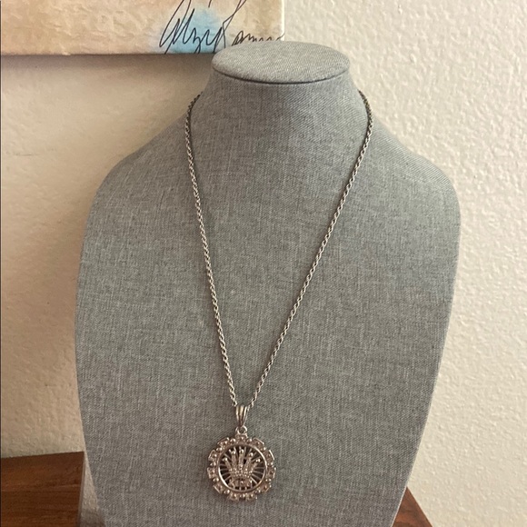 90s Rope Chain Vintage | Jewelry | Vintage 9s King Pendant Twisted Rope Chain Necklace ...